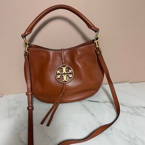 Tory Burch miller metal-logo mini hobo